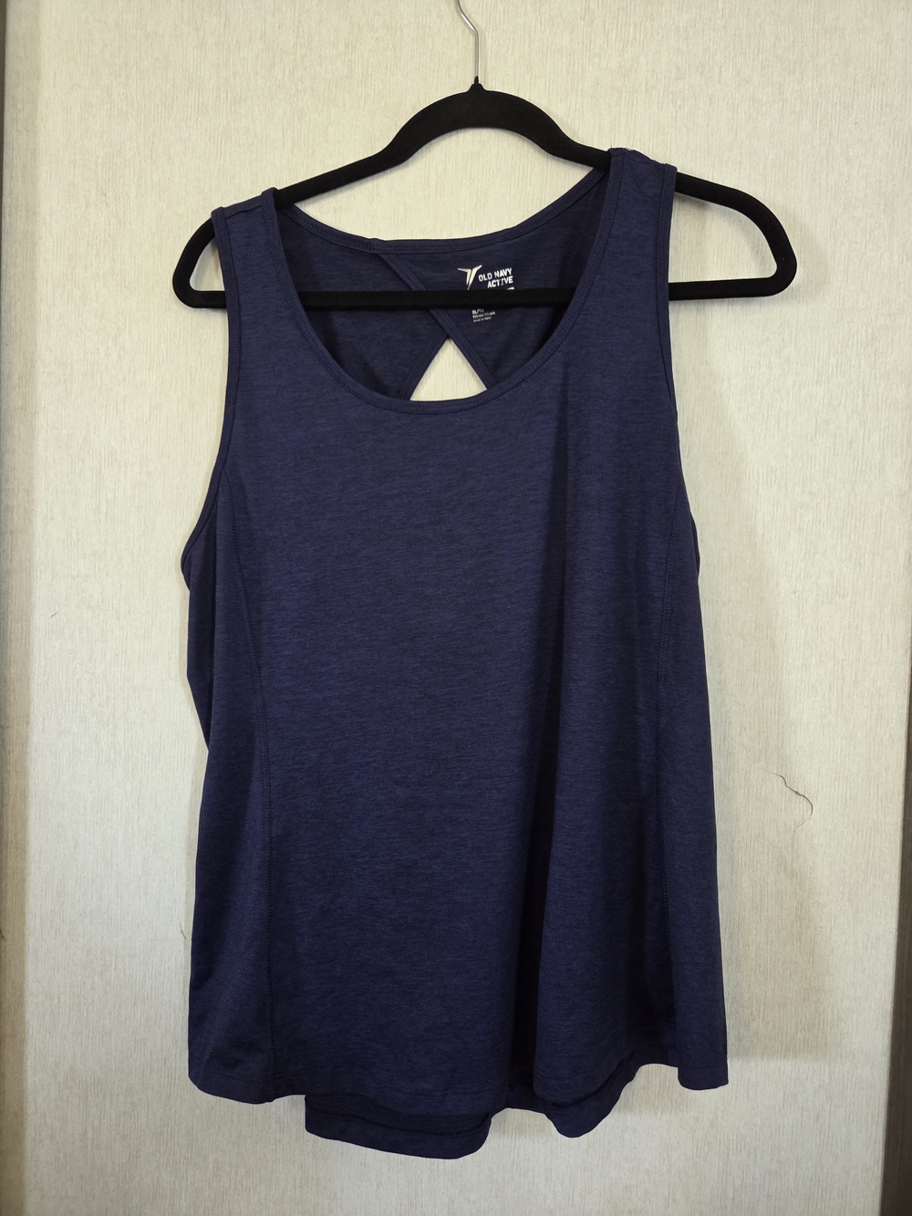 Old Navy Dark Navy Cross-Back Tank Top